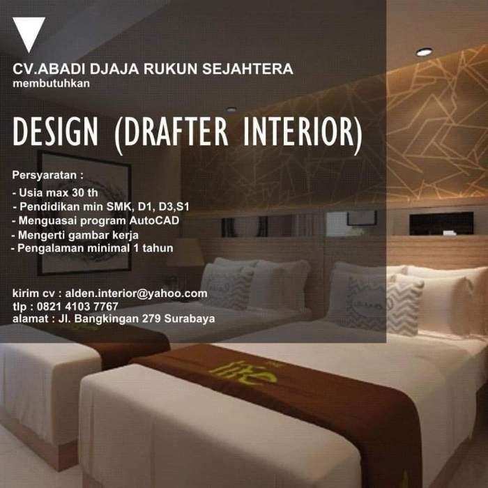 Lowongan desain interior bintaro