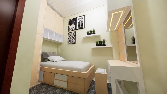 Jasa desain interior kamar tidur makassar